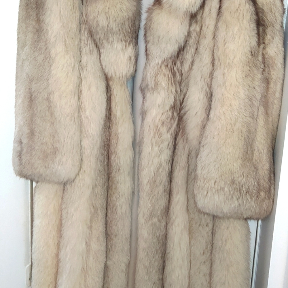 Blue Fox coat Womens